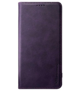 Violetinis atverčiamas dėklas Samsung Galaxy A40 telefonui "HDD Magnetic Wallet Case"