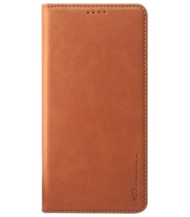 Rudas atverčiamas dėklas Samsung Galaxy A13 4G telefonui "HDD Magnetic Wallet Case"