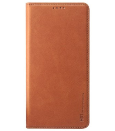 Rudas atverčiamas dėklas Apple iPhone 11 telefonui "HDD Magnetic Wallet Case"