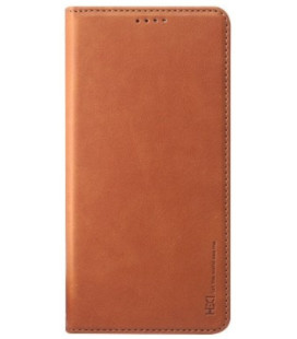 Rudas atverčiamas dėklas Apple iPhone 13 / 14 telefonui "HDD Magnetic Wallet Case"