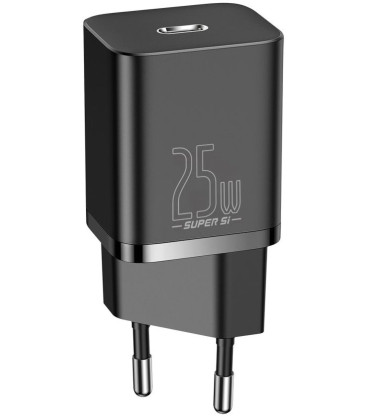 Juodas 1xUSB-C 25W pakrovėjas "Baseus Super Si 1C"