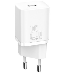 Baltas 1xUSB-C 25W pakrovėjas "Baseus Super Si 1C"