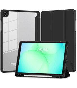 Juodas atverčiamas dėklas Samsung Galaxy Tab A9 / A11 8.7 planšetei "Tech-Protect SC Pen Hybrid"