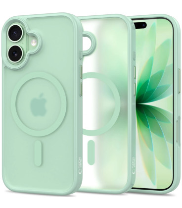 Matinis žalias dėklas Apple iPhone 17 telefonui "Tech-Protect Magmat Magsafe"