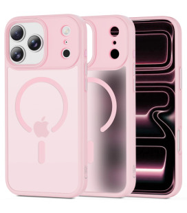 Matinis rožinis dėklas Apple iPhone 17 Pro telefonui "Tech-Protect Magmat Magsafe"