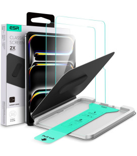 Apsauginis grūdintas stiklas Apple iPad Pro 13” 7 / 8 / 2024-2025 planšetei "ESR Ultrafit TG 2-Pack"