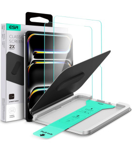 Apsauginis grūdintas stiklas Apple iPad Pro 11” 5 / 6 / 2024-2025 planšetei "ESR Ultrafit TG 2-Pack"