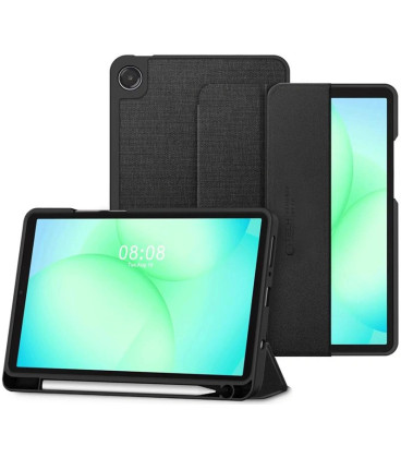Juodas atverčiamas dėklas Samsung Galaxy Tab A9 / A11 8.7 planšetei "Tech-Protect SC Canvas"