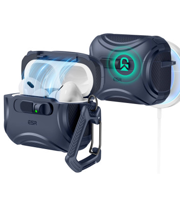 Mėlynas dėklas Apple Airpods Pro 3 ausinėms "ESR Cyber Flicklock Magsafe"