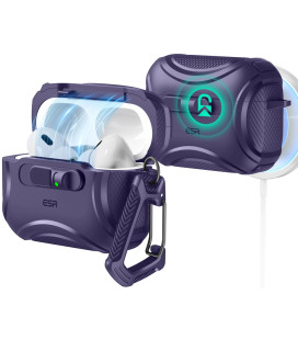Purpurinis dėklas Apple Airpods Pro 3 ausinėms "ESR Cyber Flicklock Magsafe"