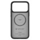 Juodas (Sidabrinis) dėklas Apple iPhone 17 Pro Max / 18 Pro Max telefonui "Spigen Enzo Aramid T Mag Magsafe"
