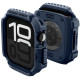 Mėlynas dėklas Apple Watch 10 / 11 (42 mm) laikrodžiui "Spigen Rugged Armor V2"