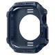 Mėlynas dėklas Apple Watch 10 / 11 (42 mm) laikrodžiui "Spigen Rugged Armor V2"
