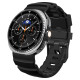 Juoda apyrankė Samsung Galaxy Watch 8 / 9 / Classic (40 / 44 / 46 mm) laikrodžiui "Spigen WBS2 Band"