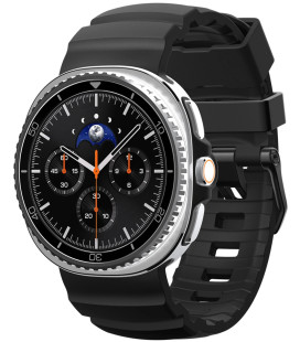 Juoda apyrankė Samsung Galaxy Watch 8 / Classic (40 / 44 / 46 mm) laikrodžiui "Spigen WBS2 Band"