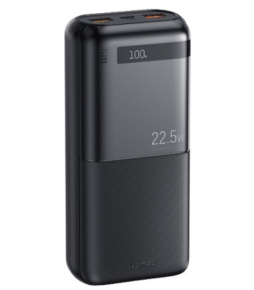 Juoda Išorinė baterija Power Bank 22.5W 20000mAh "Remax RPP-72"