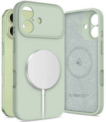 Žalias dėklas Apple iPhone 17 telefonui "Tech-Protect Silicone Magsafe"
