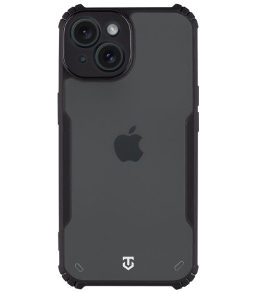 Juodas / skaidrus dėklas Apple iPhone 15 telefonui "Tactical Quantum Stealth Cover"