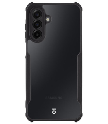 Juodas / skaidrus dėklas Samsung Galaxy A17 4G / 5G telefonui "Tactical Quantum Stealth Cover"