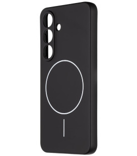 Juodas dėklas Samsung Galaxy S25 telefonui "OBAL:ME MagNetix Matte TPU Cover"