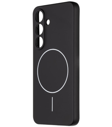 Juodas dėklas Samsung Galaxy S25 telefonui "OBAL:ME MagNetix Matte TPU Cover"