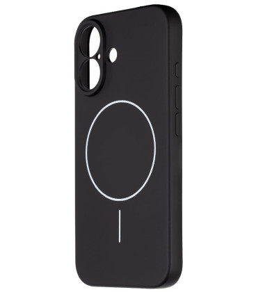 Juodas dėklas Apple iPhone 16 telefonui "OBAL:ME MagNetix Matte TPU Cover"