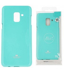 Mėtos spalvos silikoninis dėklas Samsung Galaxy J8 2018 telefonui "Mercury Goospery Pearl Jelly Case"