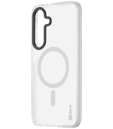 Baltas / skaidrus dėklas Samsung Galaxy S25 FE telefonui "OBAL:ME MagNetix Bumper Cover"