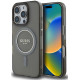 Juodas dėklas Apple iPhone 16 Pro Max telefonui "Guess IML Glitter Ring MagSafe Case"