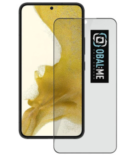 Juodas apsauginis grūdintas stiklas Samsung Galaxy S22 telefonui "OBAL:ME Privacy 5D Glass"