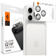 Sidabrinės spalvos kameros apsauga Apple iPhone 17 Pro kamerai "Spigen Optik Pro XL Glas.TR EZ Fit"