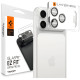 Sidabrinės spalvos kameros apsauga Apple iPhone 17 Pro Max kamerai "Spigen Optik Pro XL Glas.TR EZ Fit"