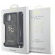 Rudas dėklas Apple iPhone 15 telefonui "Guess PU 4G Metal Logo Crossbody Strap Case"