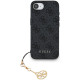 Pilkas dėklas Apple iPhone 16E telefonui "Guess 4G Charm Case"