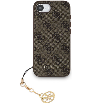 Rudas dėklas Apple iPhone 16E telefonui "Guess 4G Charm Case"