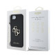 Juodas dėklas Apple iPhone 16E telefonui "Guess PU Grained 4G Metal Logo Case"