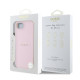 Rožinis dėklas Apple iPhone 16E / 17E telefonui "Guess PU Grained Classic Logo MagSafe Case"