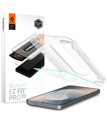 Apsauginis grūdintas stiklas Samsung Galaxy S25 FE telefonui "Spigen Glas.TR EZ Fit Pro"