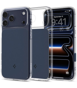 Skaidrus / mėlynas dėklas Apple iPhone 17 Pro telefonui "Spigen Ultra Hybrid T MAG Magsafe"