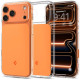 Skaidrus / oranžinis dėklas Apple iPhone 17 Pro telefonui "Spigen Ultra Hybrid T MAG Magsafe"