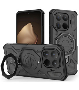 Matinis juodas dėklas Xiaomi 15T Pro telefonui "Tech-Protect TacticStand Magsafe"