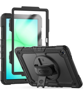 Juodas dėklas Samsung Galaxy Tab A9 Plus / A11 Plus 11.0 planšetei "Tech-Protect Solid"
