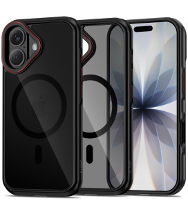 Juodas / raudonas dėklas Apple iPhone 17 telefonui "Tech-Protect MagHybrid Magsafe"