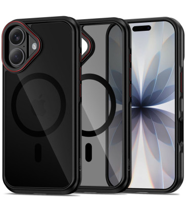 Juodas / raudonas dėklas Apple iPhone 17 telefonui "Tech-Protect MagHybrid Magsafe"