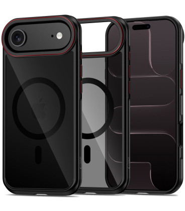 Juodas / raudonas dėklas Apple iPhone Air telefonui "Tech-Protect MagHybrid Magsafe"