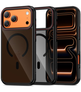 Juodas / raudonas dėklas Apple iPhone 17 Pro / 18 Pro telefonui "Tech-Protect MagHybrid Magsafe"