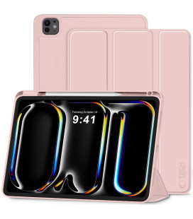 Rozinis atverčiamas dėklas Apple iPad Pro 11" 5 / 6 2024-2025 planšetei "Tech-Protect SC"