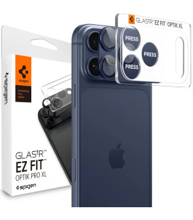 Mėlyna kameros apsauga Apple iPhone 17 Pro Max kamerai "Spigen Optik Pro XL Glas.TR EZ Fit"