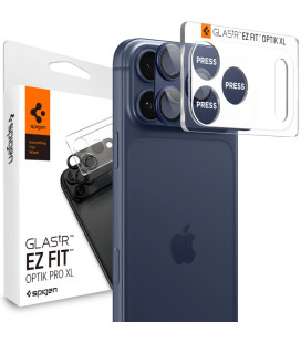 Mėlyna kameros apsauga Apple iPhone 17 Pro kamerai "Spigen Optik Pro XL Glas.TR EZ Fit"