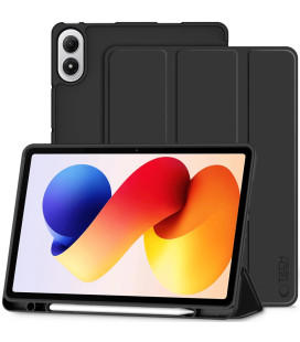 Juodas atverčiamas dėklas Xiaomi Poco Pad M1 / Redmi Pad 2 Pro 12.1 planšetei "Tech-Protect SC"
